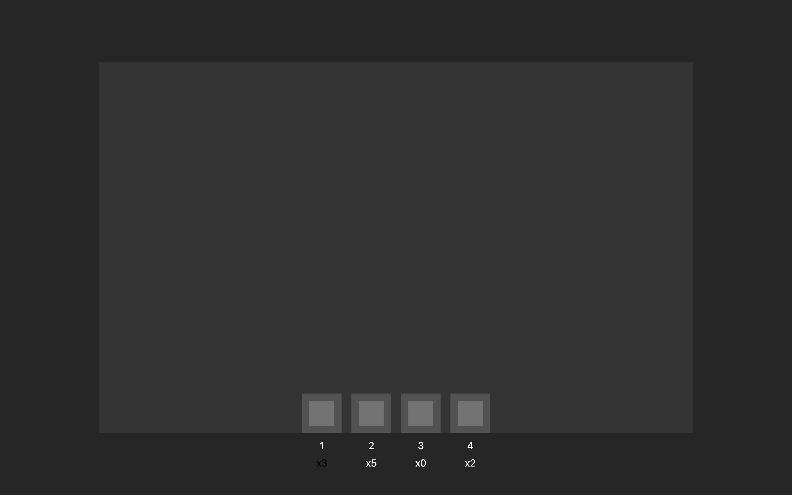 Wireframe example for Consumables Quick-Use Bar
