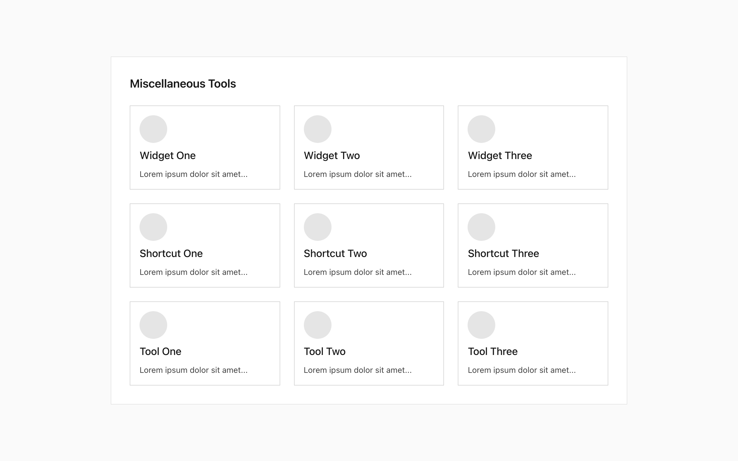 Wireframe example for Misc