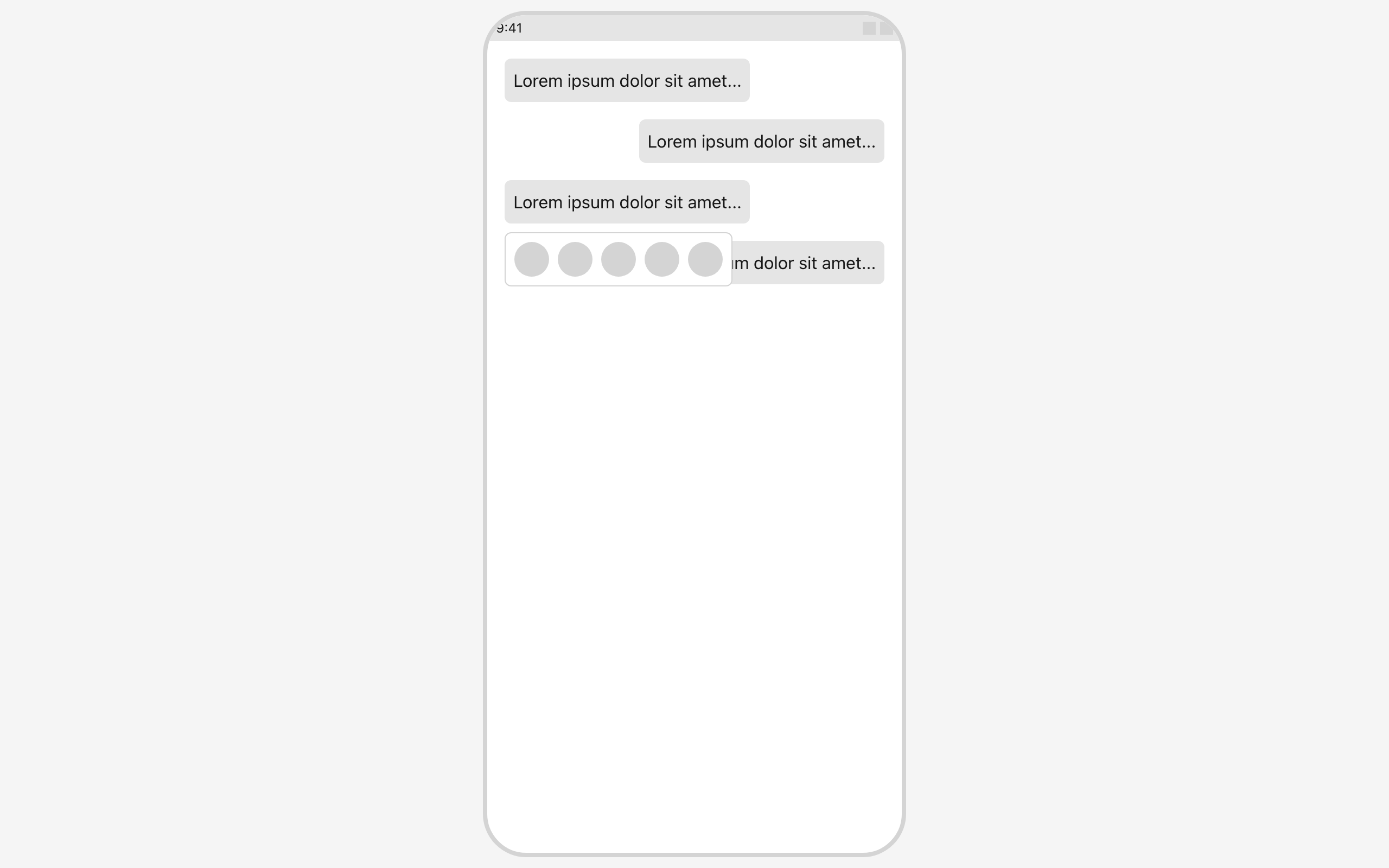 Wireframe example for Emoji Reaction Popover