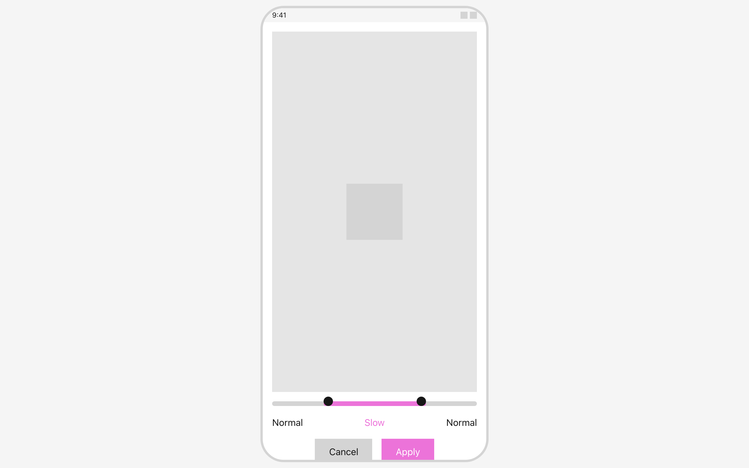 Wireframe example for Slow-Motion / Speed-Ramp Editor