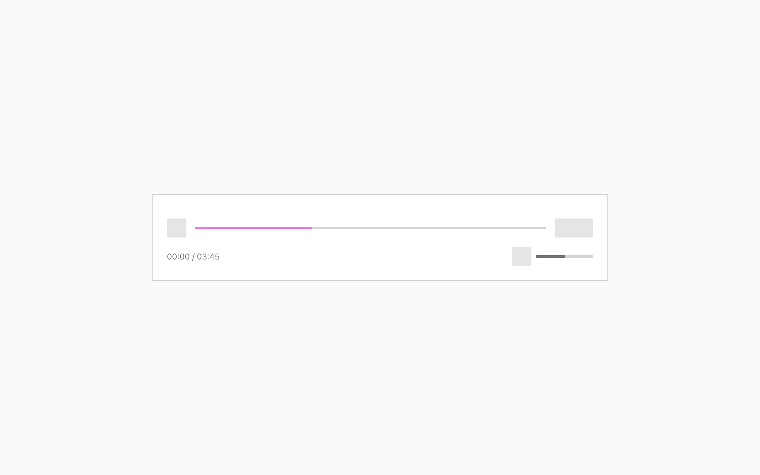 Wireframe example for Playing video
