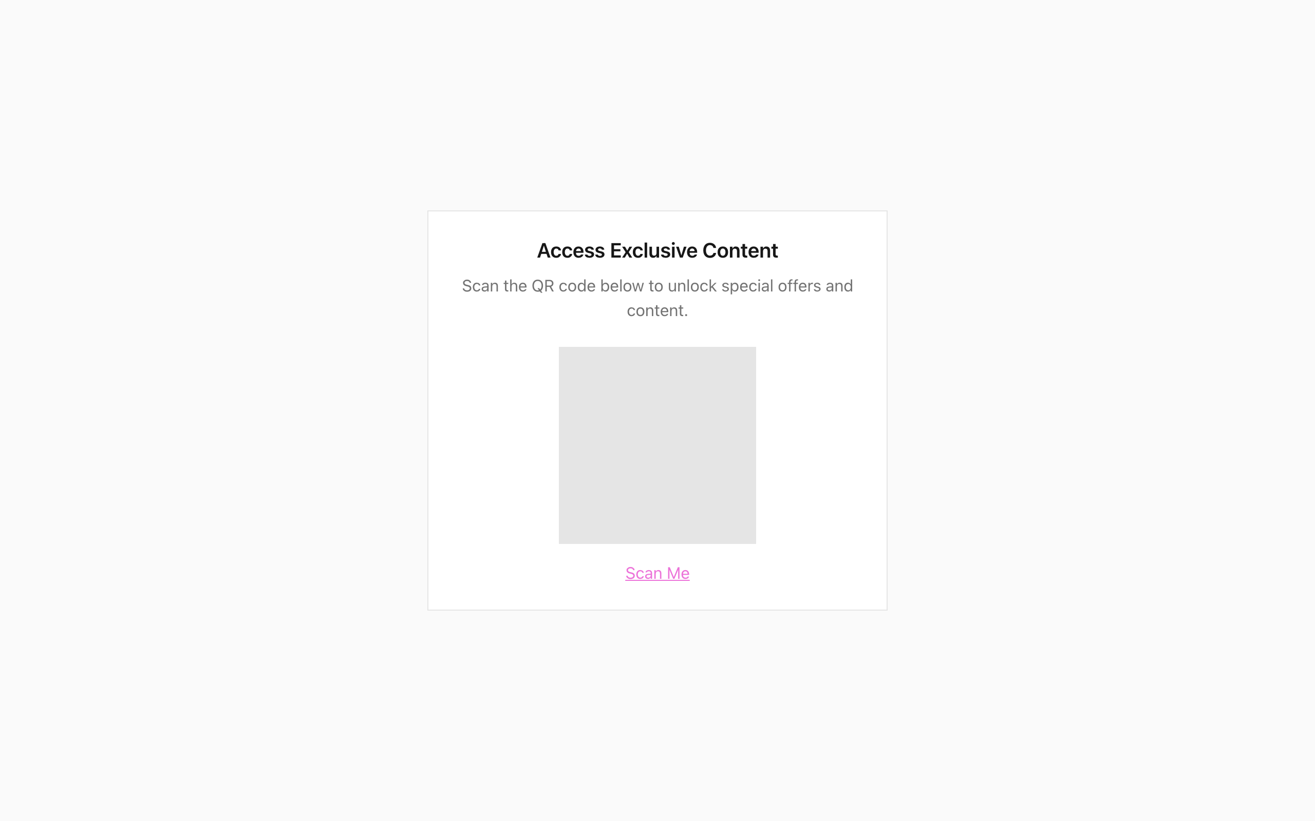 Wireframe example for QR Code
